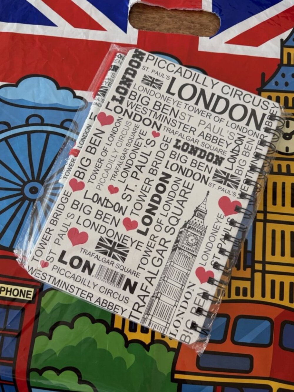 London Big Ben Spiral Ruled Notebook Journal - Picture 3 of 6
